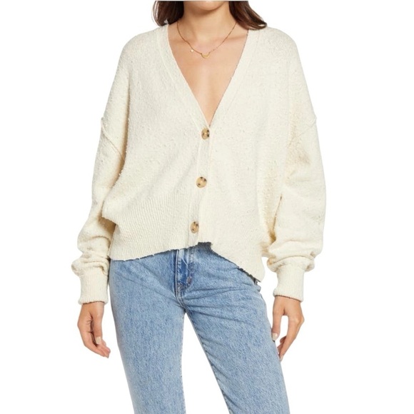 Free People Sweaters - Free People Found My Friend Textured Cardigan Sweater in Camel Size L #1701
